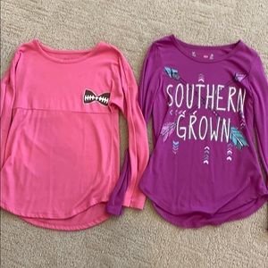 Read caramel T-shirts for girls.